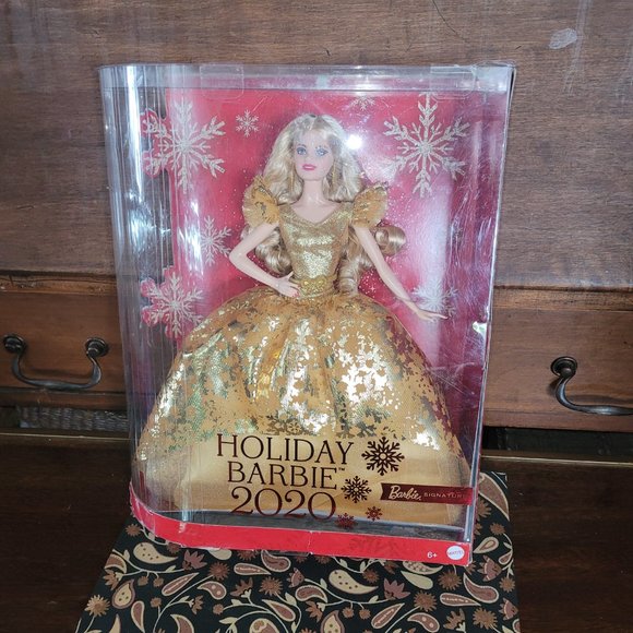 Barbie 2020 Holiday Blonde Barbie, Open Box - Picture 15 of 17